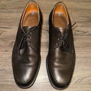 Lee Kee Leather Shoes Brown Men’s US Sz 7.5 Handmade In Hong Kong